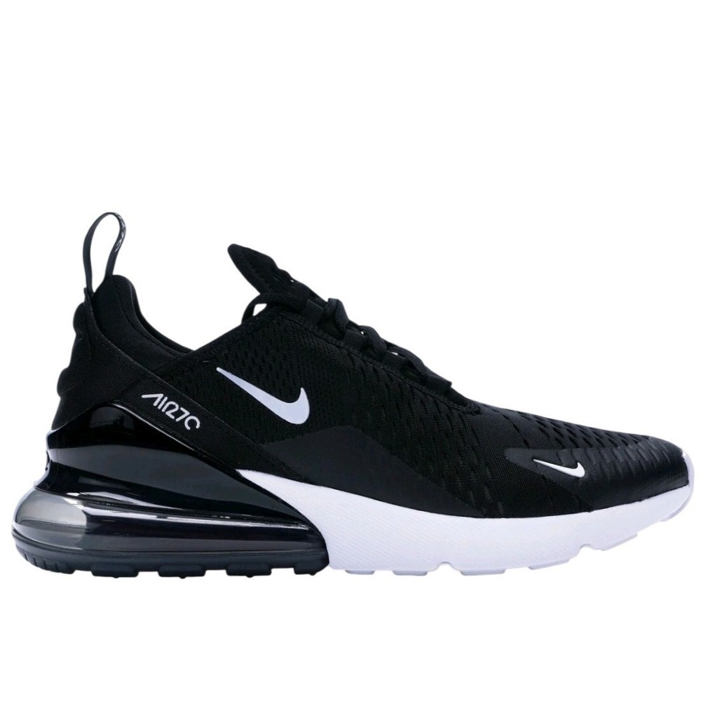 Nike Air Max 270 Mens 13 Black White AH8050-002 Good Condition Running Sneakers